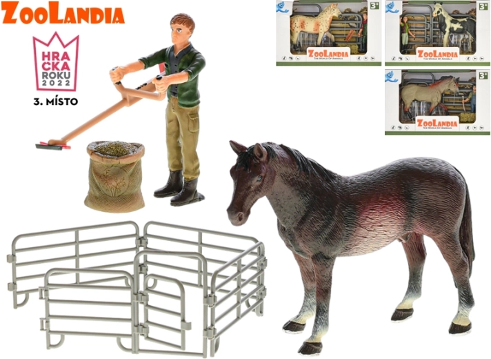 Zoolandia cheval avec accessoires – set de figurines pour enfants