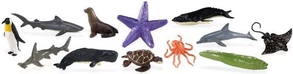 Vie marine – mini figurines d’animaux marins - 1 pièce