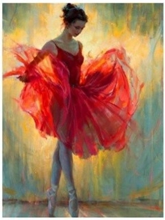 Mosaïque en diamant - Danseuse