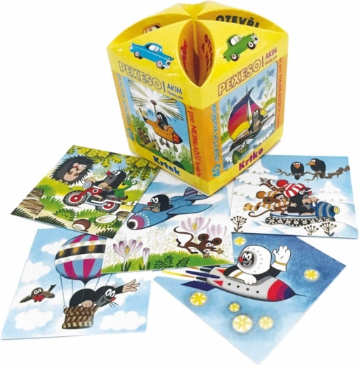 AKIM jeu de mémoire Ouvre et joue Krtek dans une boîte décorative