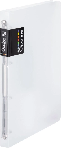 Classeur à anneaux A4 en polypropylène, transparent