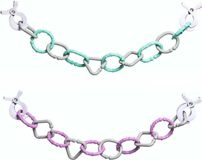 Chaîne pour poussette avec clips - 1 pièce