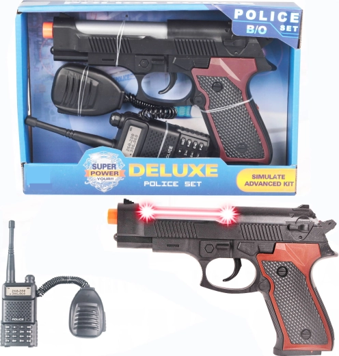 Pistolet de police et talkie-walkie Sparkys