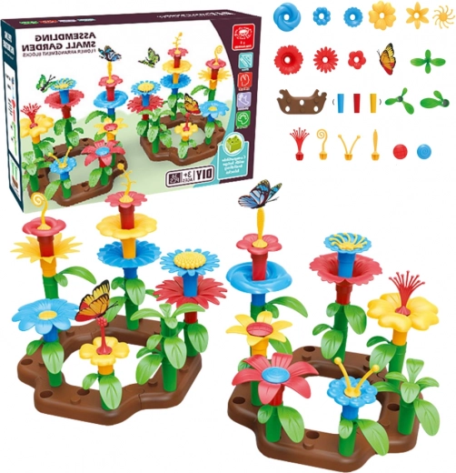 Jeu de construction Jardin de Fleurs DIY, 148 pièces