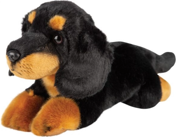 Teckel noir en peluche