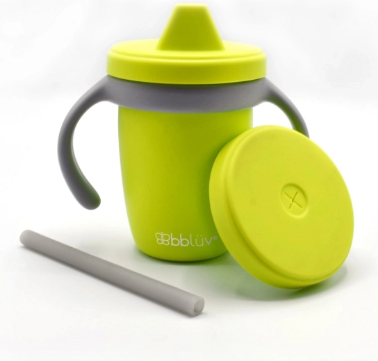 BBLÜV sippy cup gobelet en silicone évolutif lime