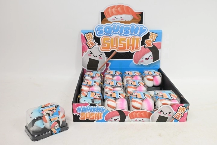 Jouets anti-stress à presser Sushi en boîte (3 pcs)