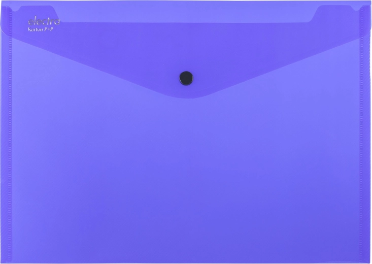 pochette à pression A4 Electra bleu foncé