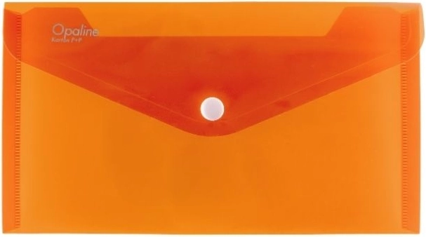 Pochette à bouton-pression DL Opaline orange