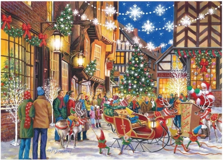 Puzzle Le Père Noël allume les lumières, 500 pièces