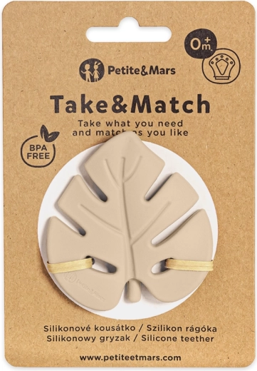 Petite&Mars anneau de dentition en silicone Take&Match desert sand 0m+