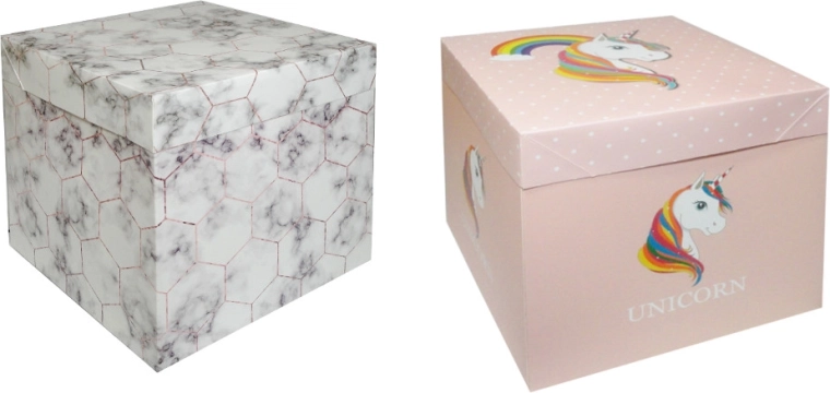 Boîte cadeau avec licorne