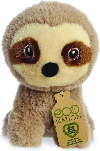 Eco Nation mini paresseux env. 13 cm figurine en peluche