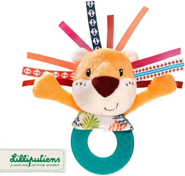 Lilliputiens - Hochet avec Anneau de Dentition Lion Jack pour Bébés