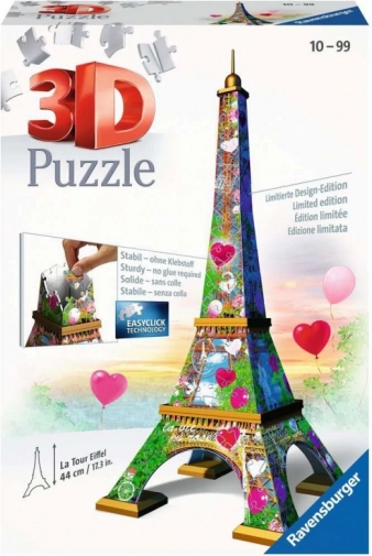 Puzzle 3D de 216 pièces Tour Eiffel Love Edition