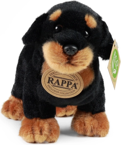 Rottweiler en peluche debout 18 cm – écoresponsable