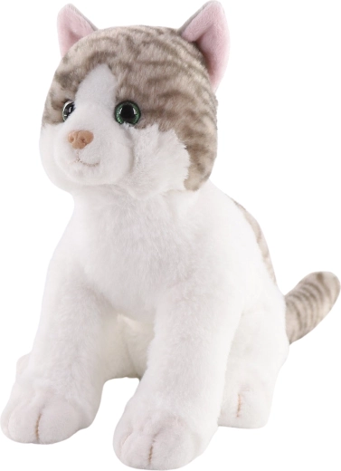 Chat en peluche assis 25 cm