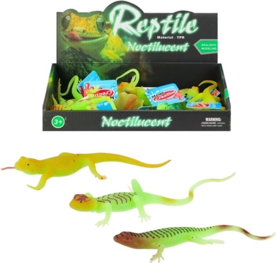Lézard en caoutchouc – 3 types