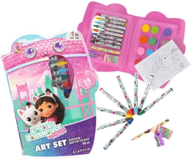 Set d’activités créatives Gabby’s Dollhouse dans une trousse – 28 pièces