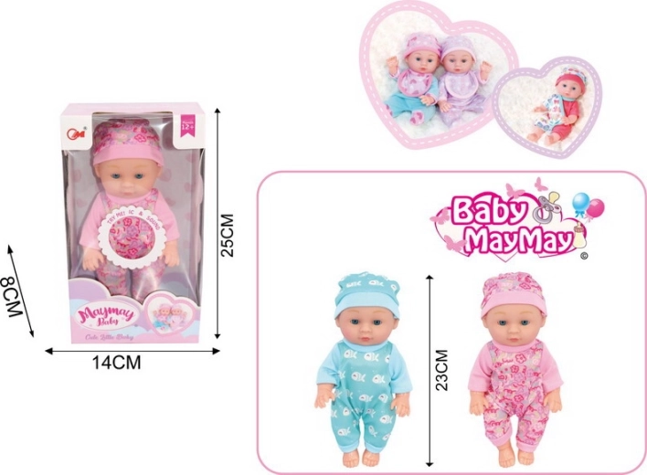 Bébé avec effets sonores 22 cm