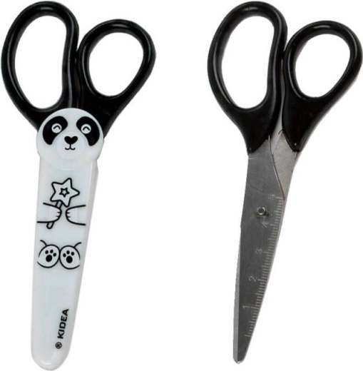 Ciseaux Kidea avec animaux avec étui 13,5 cm