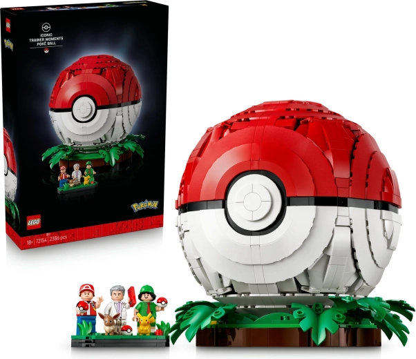 Pokémon LEGO Poké Ball emblématique avec dresseurs