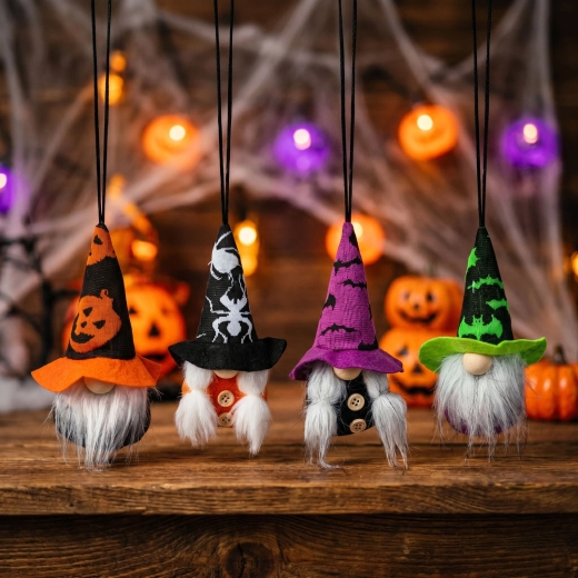 Décoration d'Halloween suspendue en forme de lutin - 1 pièce