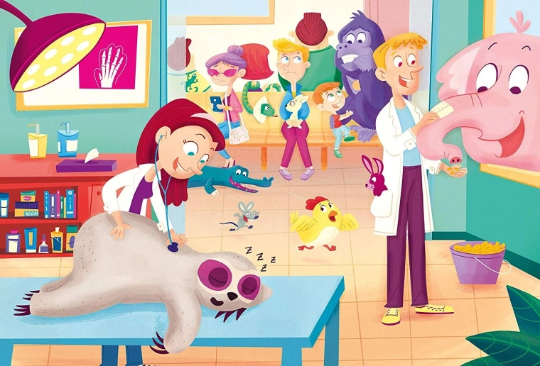 Clementoni puzzle Maxi 60 – vétérinaire