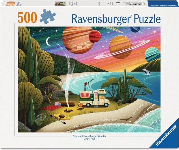 Puzzle Ravensburger camping sous un ciel étoilé 500 pièces