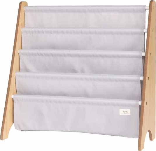 3 Sprouts support à livres recycled solid/light gray - 1 pièce