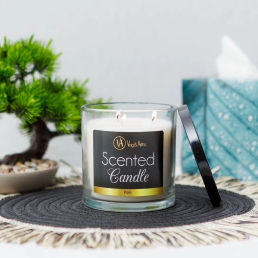 Bougie parfumée Paris au parfum de noix de coco, 350 g