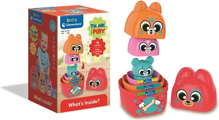 Clemmy Baby matriochka 2 en 1 avec animaux