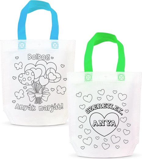 Sac cadeau à colorier avec 4 feutres - 1 pièce