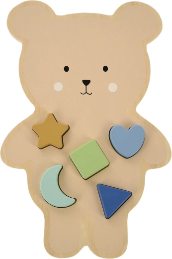 Puzzle d’encastrement en bois Jabadabado ours