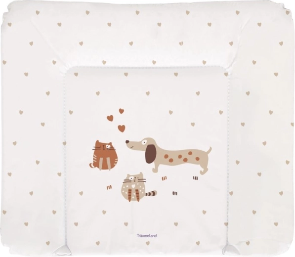 Matelas à langer Träumeland Cats&Dogs 75 × 85 cm