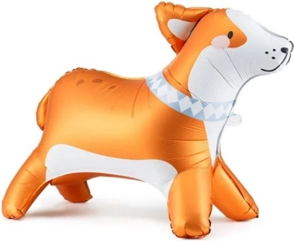 Ballon en aluminium sur pied Corgi 88 × 70 cm