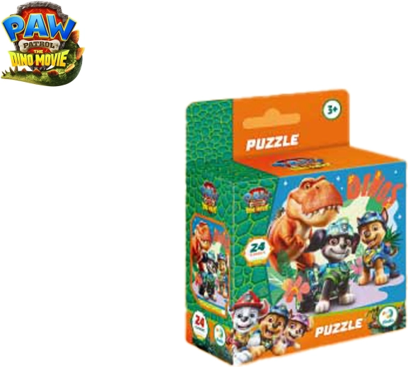 Puzzle Pat’ Patrouille : The Dino Movie – T-Rex Timmy, 24 pièces, 22 × 22 cm