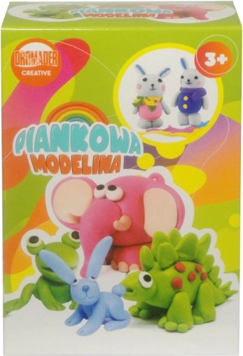 Pâte à modeler mousse Dromader – kit créatif 8 couleurs avec outils