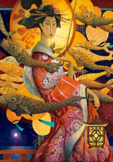 Puzzle CLEMENTONI Danse des Koinobori 1500 pièces