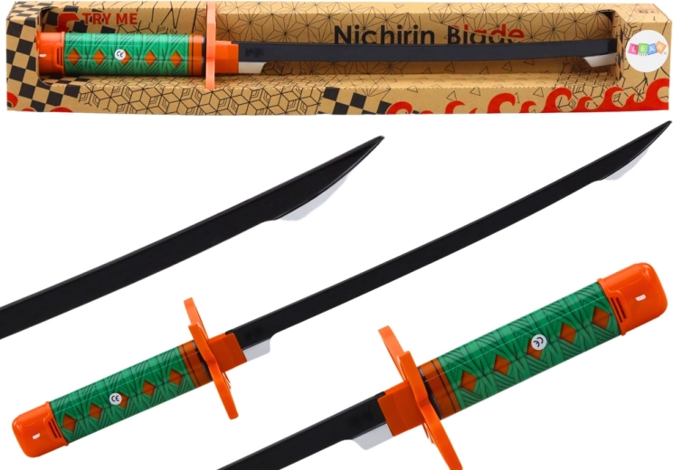 Katana nichirin pour enfants à piles avec son – poignée verte