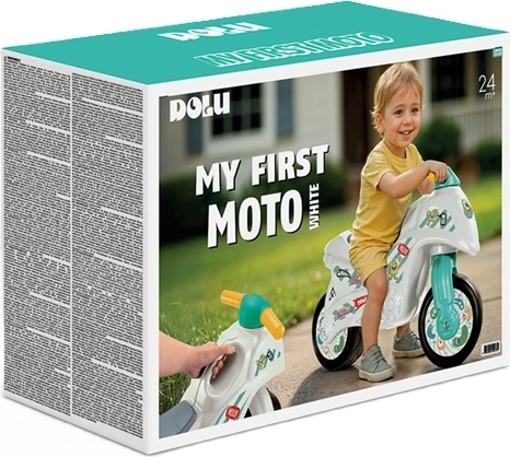 Draisienne DOLU moto enfant blanc-vert