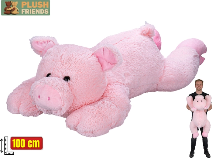 Cochon en peluche 100 cm – Plush Friends