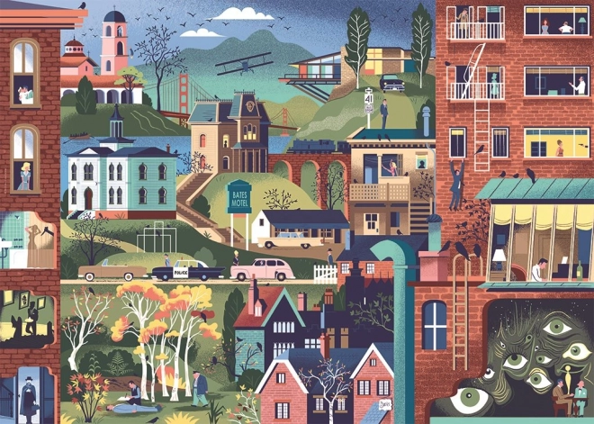 Puzzle Movie Masters : films d’Alfred Hitchcock 1000 pièces