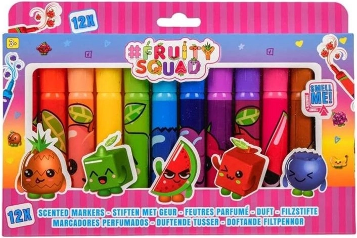 Feutres parfumés Fruity Squad – 12 pcs