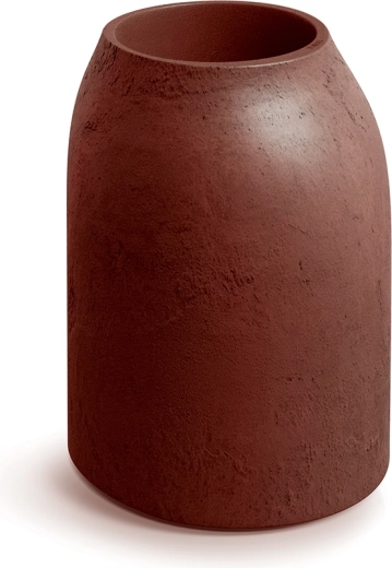 Pot de fleurs Epocco Bold 48 cm brun-rouge mat, PE résistant au gel