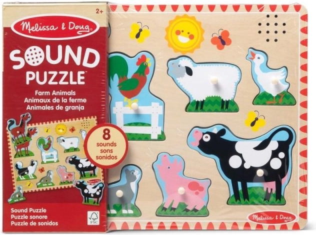 Melissa & Doug puzzle sonores en bois