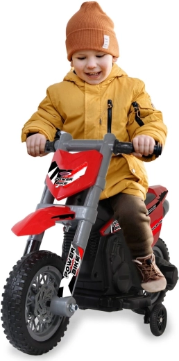 Moto électrique pour enfants Power Bike rouge 6 V