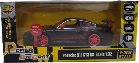 Modèle MSZ Porsche 911 GT3 RS avec effets lumineux et sonores, gris