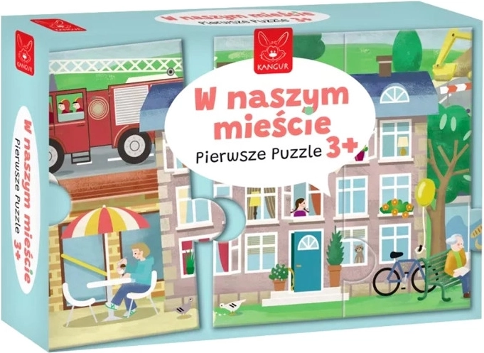 Premier puzzle : Notre ville – grand puzzle de sol pour enfants