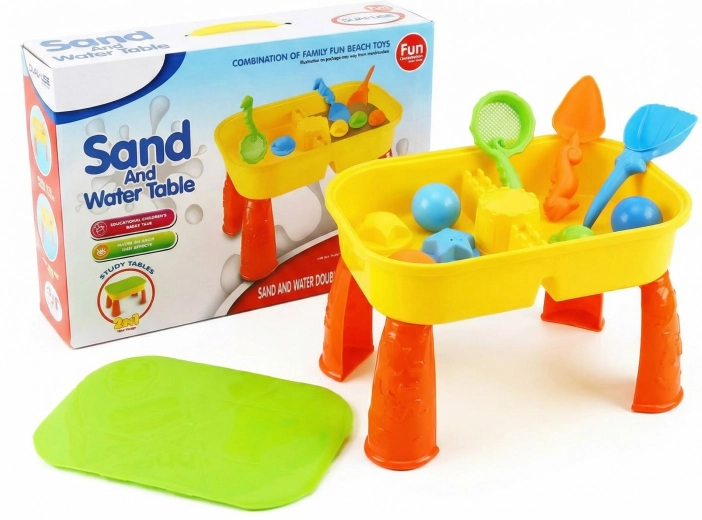 Table de jeu pour enfants sable et eau avec accessoires (8 pcs)
